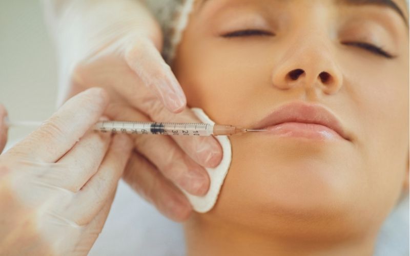 Dermal filler injection treatment at Bellamah Aesthetics in Missoula, MT