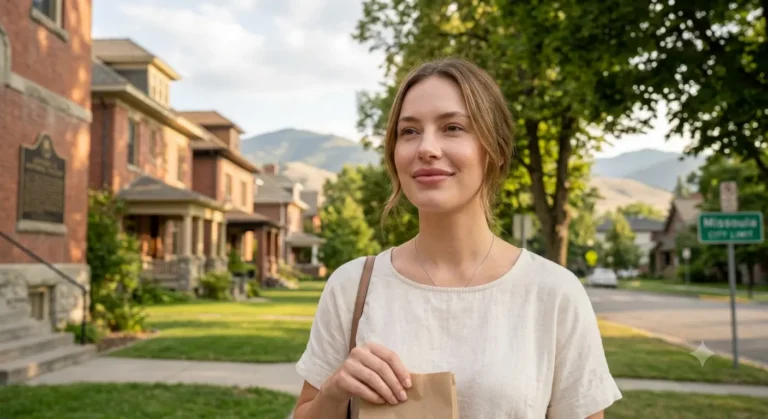 Confident woman with natural lip enhancement in Missoula MT